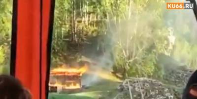 В Свердловской области сгорели декорации к фильму «Угрюм-река»