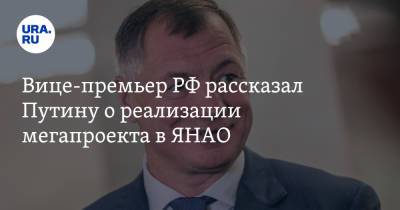 Вице-премьер РФ рассказал Путину о реализации мегапроекта в ЯНАО
