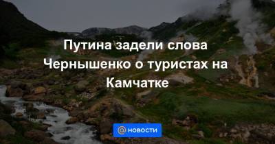 Путина задели слова Чернышенко о туристах на Камчатке