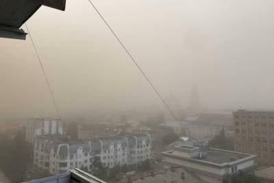 Астраханскую область накрыла сильнейшая пыльная буря