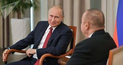Путин обсудил с Алиевым Карабах и инцидент на армяно-азербайджанской границе