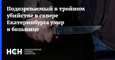 Подозреваемый в тройном убийстве в сквере Екатеринбурга умер в больнице