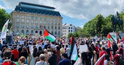 США: Марши в поддержку Израиля и Палестинской автономии