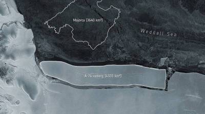Отделение от Антарктиды гигантского айсберга не связывают с глобальным потеплением