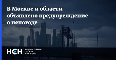 В Москве и области объявлено предупреждение о непогоде