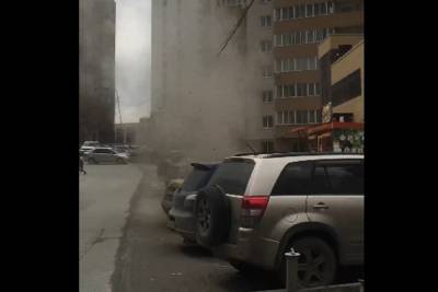 Пылевой смерч пронесся по Новосибирску