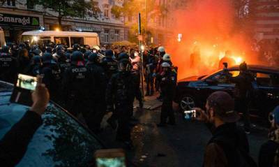 В Берлине задержали около 240 человек на демонстрациях в честь 1 мая