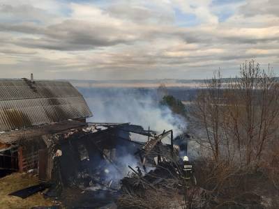 В деревне Лукино Кунгурского округа произошел пожар