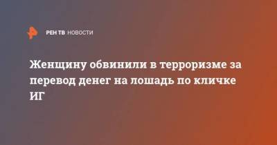 Женщину обвинили в терроризме за перевод денег на лошадь по кличке ИГ