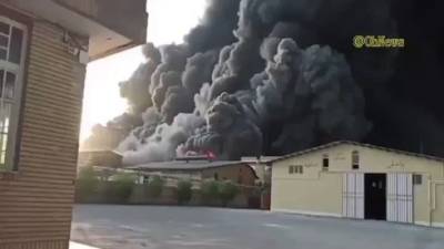 Сильный взрыв прозвучал на химическом заводе в Иране