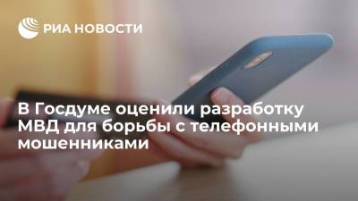 В Госдуме оценили разработку МВД для борьбы с телефонными мошенниками