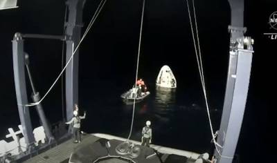 Crew Dragon компании SpaceX благополучно вернулся на Землю