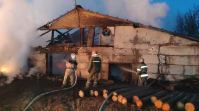 В Харьковской области горела пилорама, есть жертва