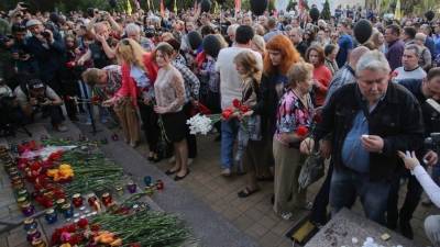 Украинские националисты провели марш в честь годовщины трагедии в Одессе