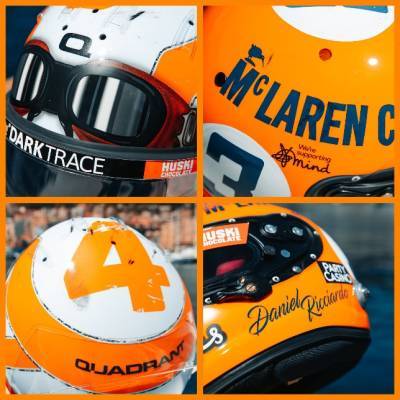 Видео: Гонщики McLaren и их ретро-шлемы
