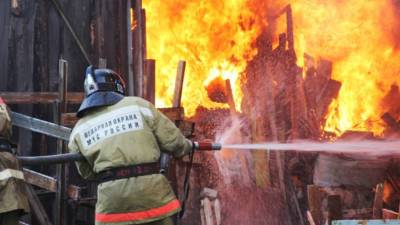В Новгородской области сгорела часовня и несколько жилых домов