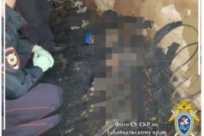 Тело мужчины обнаружили при тушении пожара на Генерала Белика, 33, в Чите