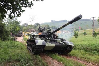 Танки Т-54 после процесса модернизации начали возвращаться во вьетнамскую армию