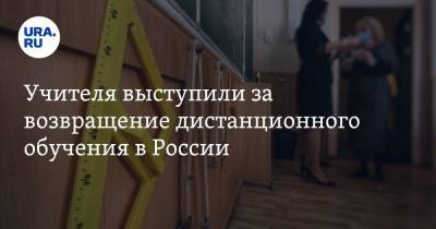 Учителя выступили за возвращение дистанционного обучения в России
