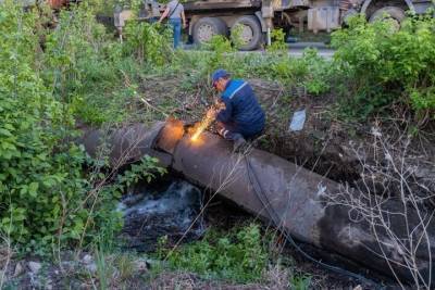 Центральный водопровод в Коркино обещают починить к обеду