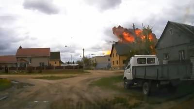 Момент крушения Як-130 попал на видео