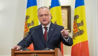 Додон: Молдавия вошла в «санитарный кордон» против России, это опасно