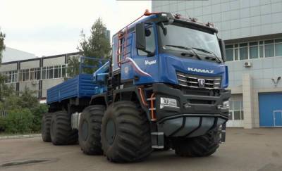 В РФ готовится к испытаниям тяжелый вездеход КамАЗ-6355 «Арктика»