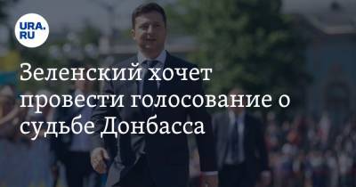 Зеленский хочет провести голосование о судьбе Донбасса