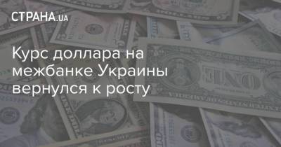 Курс доллара на межбанке Украины вернулся к росту