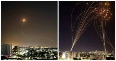 Израильтяне показали, как «Железный купол» справляется с палестинскими ракетами (5 фото + 9 видео)