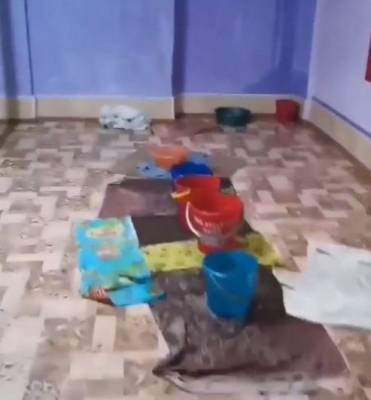 Власти прокомментировали ситуацию с протекающей крышей в детском саду в Кузбассе