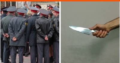 В одной руке палка, в другой — нож. На Урале 55-летний мужчина атаковал двух майоров полиции