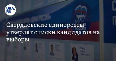 Свердловские единороссы утвердят списки кандидатов на выборы. Дата