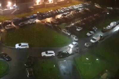Погоня за пьяным водителем Renault Logan в Мурино попала на видео