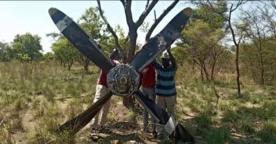 В Южном Судане самолет в полете потерял винт: пилоты летели дальше как ни в чем не бывало (фото)