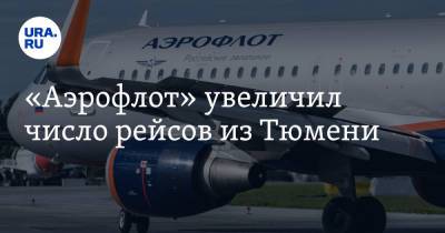 «Аэрофлот» увеличил число рейсов из Тюмени