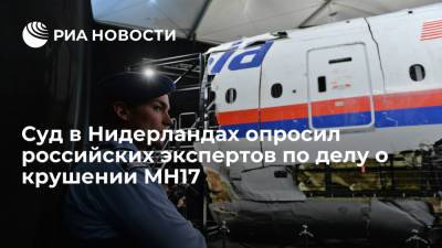 Суд в Нидерландах опросил российских экспертов по делу о крушении MH17