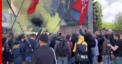 В Киеве подрались националисты и сторонники Медведчука