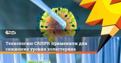 Технологию CRISPR применили для снижения уровня холестерина