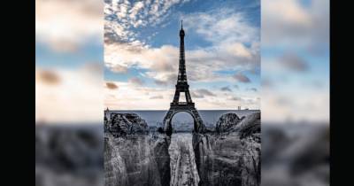 Уличный художник JR включил Эйфелеву башню в свою новую инсталляцию (видео, фото) - focus.ua - Париж