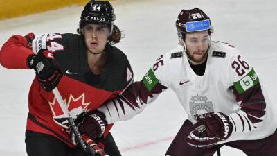 Латвия впервые победила Канаду на ЧМ по хоккею
