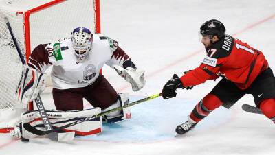 Латвия одержала победу над Канадой впервые в истории чемпионатов мира