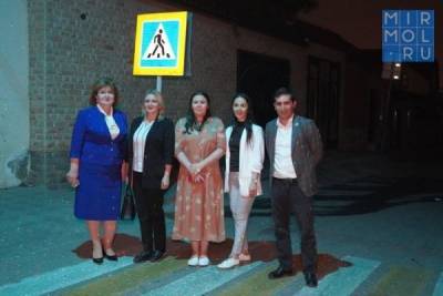 Единороссы Дагестана создали в Махачкале первый лазерный пешеходный переход