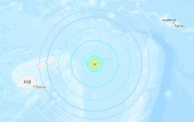 У берегов Фиджи произошло землетрясение магнитудой 6,5