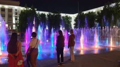 В Уфе запустили фонтан на Советской площади