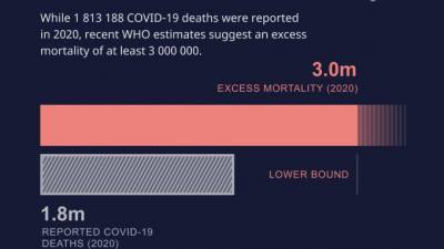 ВОЗ: смертность от COVID-19 может быть до трех раз выше официальных данных