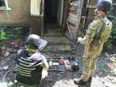 В Донецкой области обнаружен схрон со взрывчаткой и боеприпасами