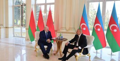 Александр Лукашенко и Азербайджана Алиев провели телефонный разговор