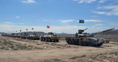 Военные Азербайджана и Турции вновь провели совместные учения