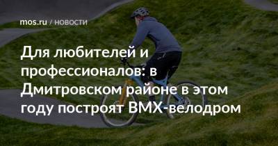 Для любителей и профессионалов: в Дмитровском районе в этом году построят BMX-велодром